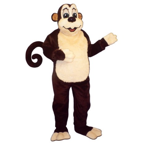 Zoo Monkey w/Wire Tail Mascot Costume 1910-Z