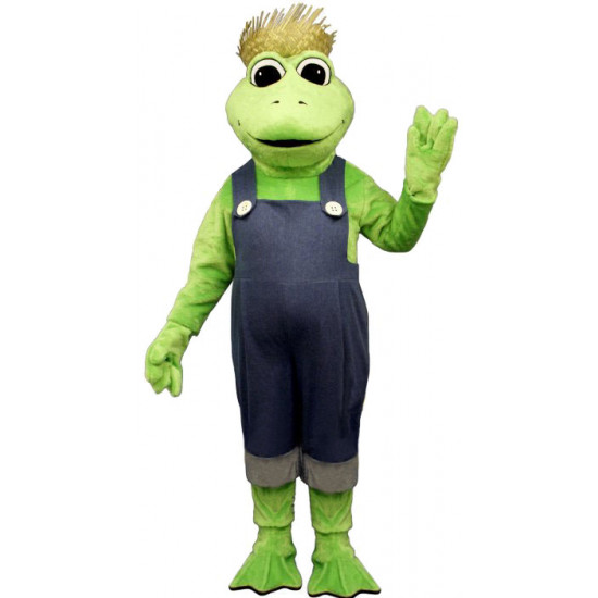 Frog Legs with Hat and Overalls Mascot Costume 1417A-Z 