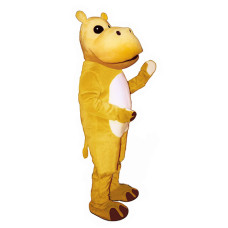 Yellow Hippo Mascot Costume 1637-Z 