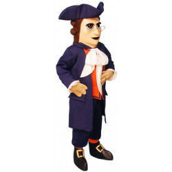 Colonial Man Mascot Costume 63DD-Z  Colonial Man Mascot Costume 63DD-Z