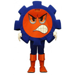 Clovis Cog Mascot Costume FC128-Z  Clovis Cog Mascot Costume FC128-Z