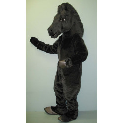 Black Mustang Mascot Costume 1511-Z  Black Mustang Mascot Costume 1511-Z