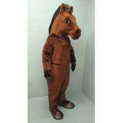 Brown Mustang Horse Mascot Costume #1511B-Z  Brown Mustang Horse Mascot Costume #1511B-Z