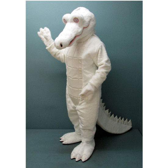 Albino Alligator Mascot Costume 159-Z