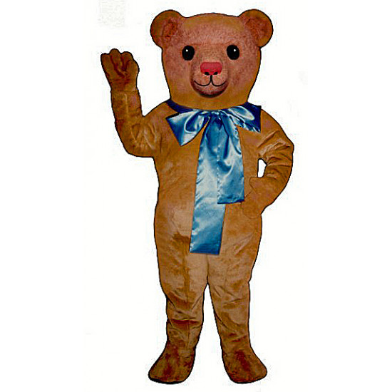 Old Fashioned Teddy w/ Bow Mascot Costume 213A-Z 