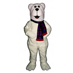Artic Polar Bear with Scarf Mascot Costume 216WA-Z