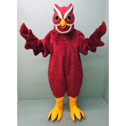 Burgundy Owl Mascot Costume 2207-Z  Burgundy Owl Mascot Costume 2207-Z