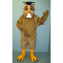 Professor Owl With Glasses Mascot Costume 2210A-Z Professor Owl With Glasses Mascot Costume 2210A-Z