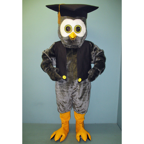 Educated Owl with Vest & Hat 2214A