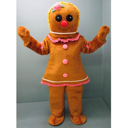 Gingerbread Girl Mascot Costume 2940-Z Gingerbread Girl Mascot Costume 2940-Z