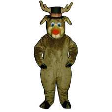 Roscoe Reindeer With Hat Mascot Costume 3110HA-Z Roscoe Reindeer With Hat Mascot Costume 3110HA-Z