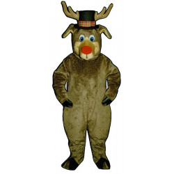 Roscoe Reindeer With Hat Mascot Costume 3110HA-Z Roscoe Reindeer With Hat Mascot Costume 3110HA-Z