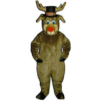 Roscoe Reindeer With Hat Mascot Costume 3110HA-Z 