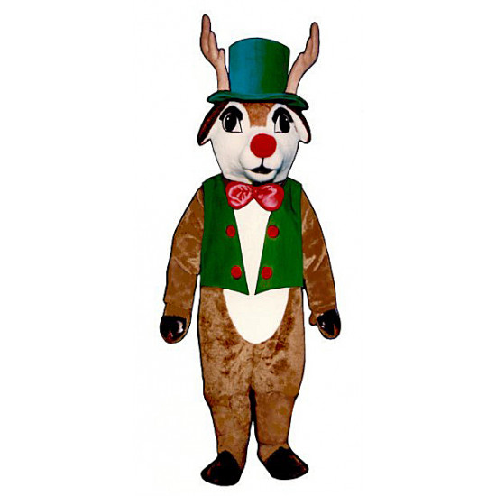 Yuletide Deer w/ Vest, Hat & Bowtie Mascot Costume 3115A-Z 