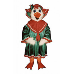 Holiday Goose with Dress and Hat Mascot Costume 3211A-Z Holiday Goose with Dress and Hat Mascot Costume 3211A-Z