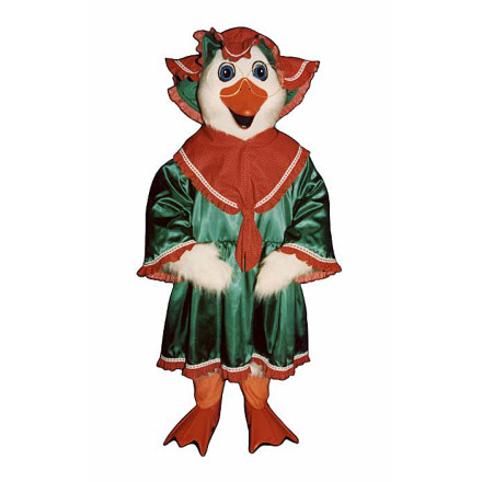 Holiday Goose with Dress and Hat Mascot Costume 3211A-Z 
