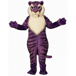 Purple Tiger Mascot Costume 566P-Z 