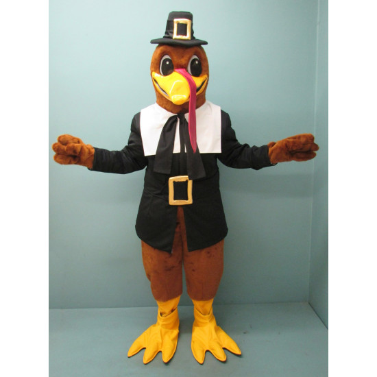 Dressed Pilgrim Turkey Mascot Costume 637DD
