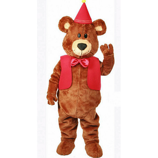 Teddy Graham Party Bear Mascot Costume 610 Teddy Graham Party Bear Mascot Costume 610