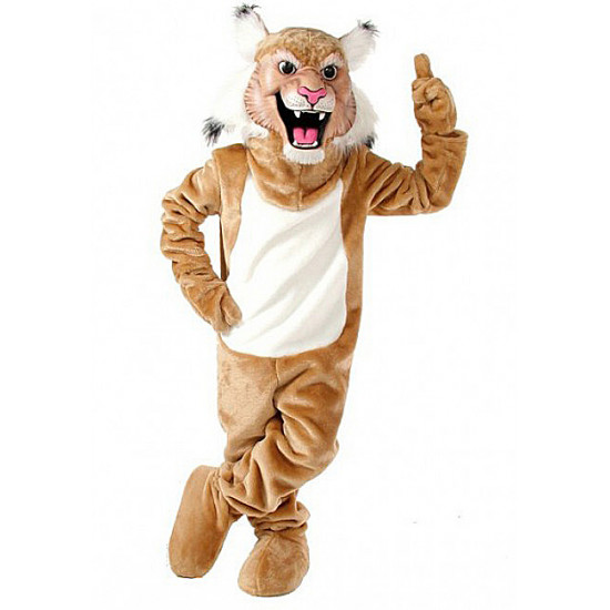 Tan Bobcat Mascot Costume 507 