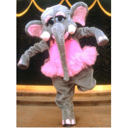 Elephant with Tutu Mascot Costume 34 