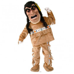 Yellow Feathers Native American Mascot Costume 460 Yellow Feathers Native American Mascot Costume 460