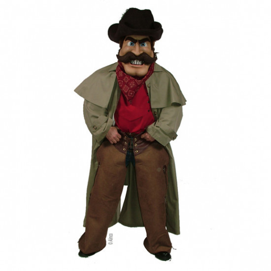 Cowboy with Duster Mascot Costume 603 