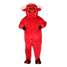 Angry Bull with Overalls Mascot Costume 709A-Z Angry Bull with Overalls Mascot Costume 709A-Z