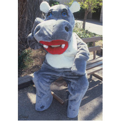 Hillary Hippo  Mascot Costume 74 