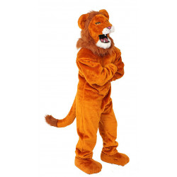 Power Real Cat Orange Lion Mascot Costume #703