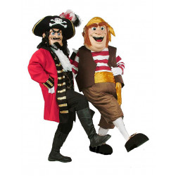 Fancy Captain Scratch Pirate Mascot Costume 601  Fancy Captain Scratch Pirate Mascot Costume 601