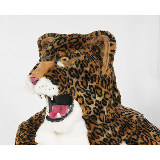 Power Real Cat Leopard Mascot Costume 705M