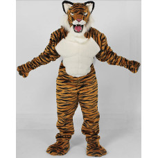 Power Real Cat Tiger Mascot Costume 702M Power Real Cat Tiger Mascot Costume 702M