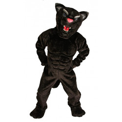 Power Cat Panther Mascot Costume 633 Power Cat Panther Mascot Costume 633
