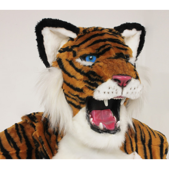 Power Real Cat Tiger Mascot Costume 702M