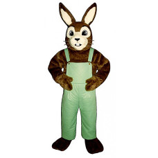 Jack Rabbit Mascot Costume With Overalls 2505A-Z Jack Rabbit Mascot Costume With Overalls 2505A-Z