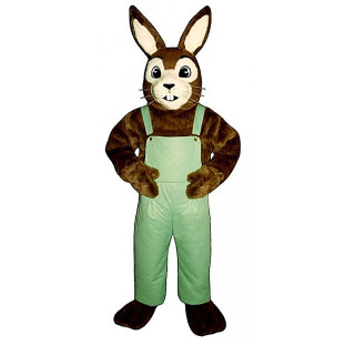 Jack Rabbit Mascot Costume With Overalls 2505A-Z 