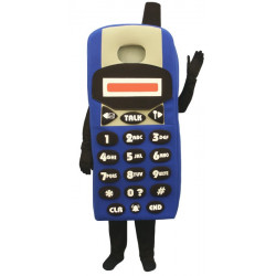 Blue Cell Phone (Bodysuit not included) Mascot Costume FC105-Z  Blue Cell Phone (Bodysuit not included) Mascot Costume FC105-Z
