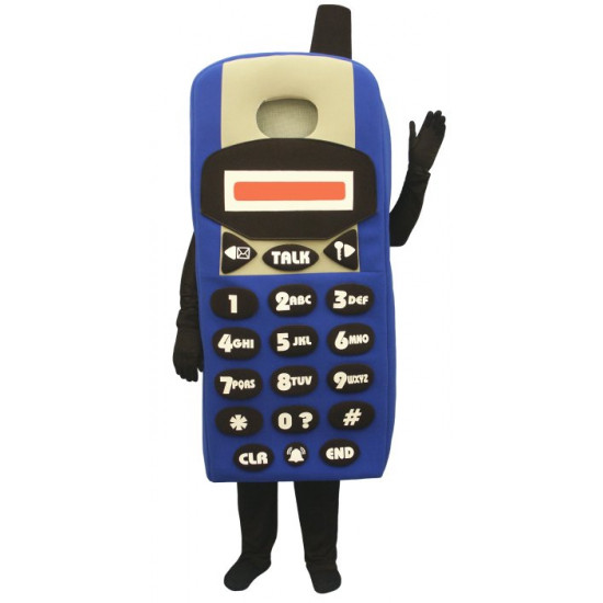 Blue Cell Phone (Bodysuit not included) Mascot Costume FC105-Z 
