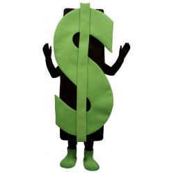 Dollar Sign (Bodysuit not included) Mascot Costume FC114-Z 