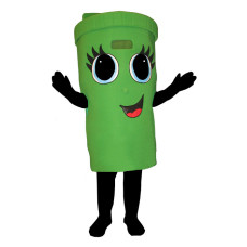 Girl Recycle Can (Bodysuit not Included) Mascot Costume FC157-Z 