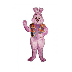 Lavender Louie Bunny Rabbit with Vest Mascot Costume 1106A-Z Lavender Louie Bunny Rabbit with Vest Mascot Costume 1106A-Z
