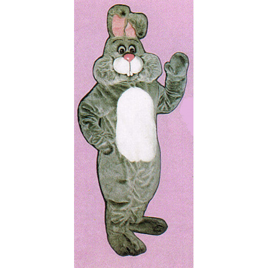 Grey Marshmallow Bunny Mascot Costume 1110G-Z 
