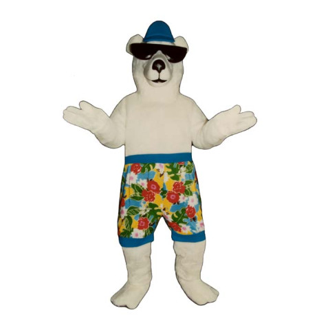 Polar Beach Bear Mascot Costume 231KK-Z 