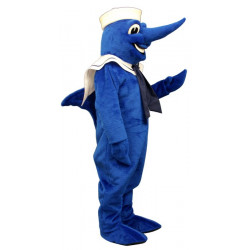 Swordfish With Hat and Collar Mascot Costume 3326A-Z Swordfish With Hat and Collar Mascot Costume 3326A-Z