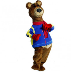 Brisky Bear Mascot Costume 438