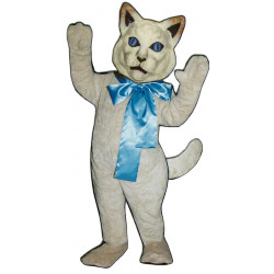 Cat With Bow Mascot Costume 508A-Z  Cat With Bow Mascot Costume 508A-Z