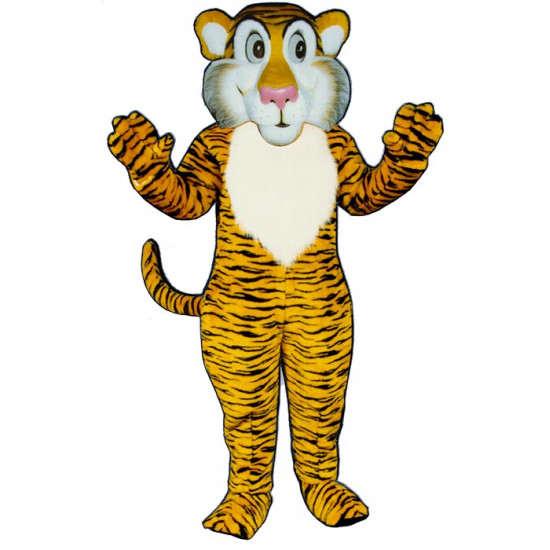 Shy Tiger Mascot Costume 528-Z 