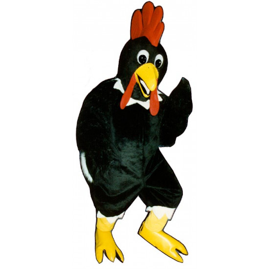 Black Rooster Mascot Costume 614-Z 