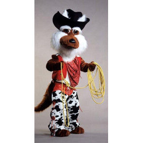 Coyote Mascot Costume With Clothes 86 